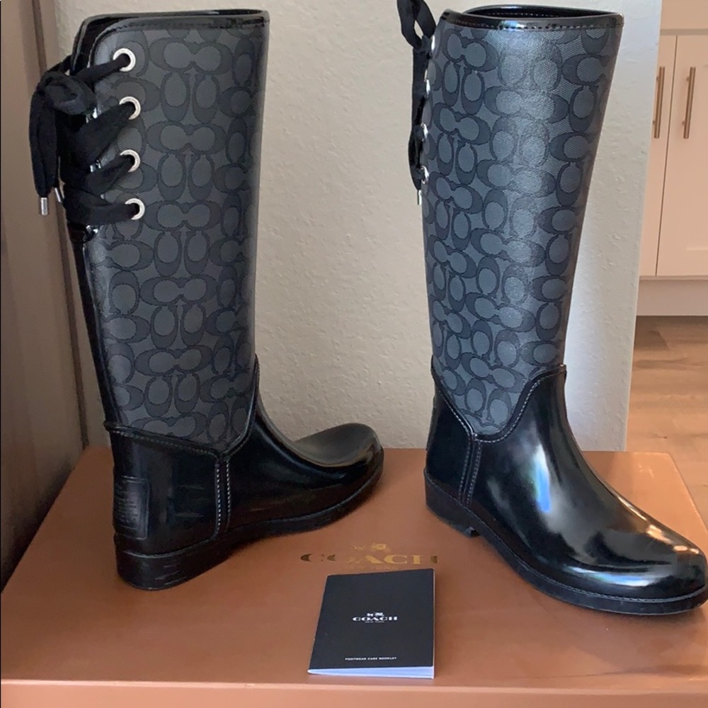 Coach rain boots